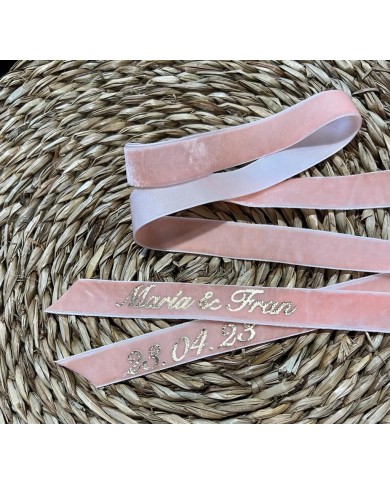CINTA PERSONALIZADA PARA RAMO DE NOVIA